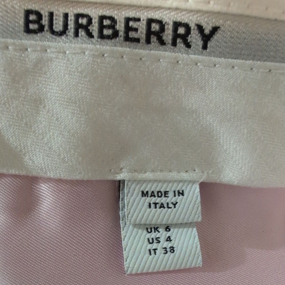 Nwt Burberry Light Pink Women's Pants Wool Lined Dress Career Stylish 4 - Picture 5 of 12